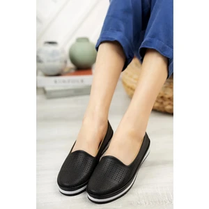 Kadın Siyah Tam Ortapedik Ayakkabı Rahat Anne Babet Ayakkabı Anne Günlük Hafif Klasik Ayakkabı