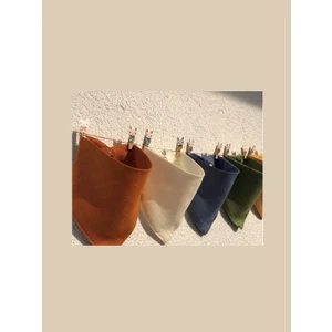 Tik Paket 5 Adet Pamuk Çift Kat Müslin Önlük, Bebek Salya Önlüğü, Üçgen Bebek Fuları, Yakalık Bebek Mama Önlüğü5