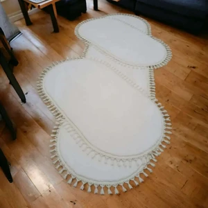 Carpet 3lüx Pudra Pembe Post Pelüş Yatak Odası Takımı Kaymaz Taban 80*150 80*150 80*300