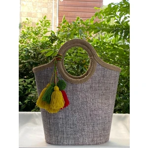 Çanta Tasarımcısı Plaj Çantası Otantik Hasır