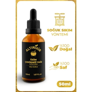 Üzüm Çekirdeği Yağı Soğuk Sıkım 50 ml