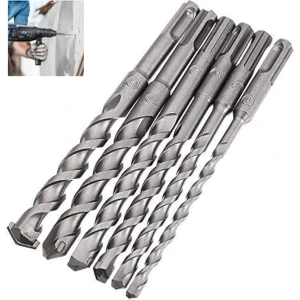 Sds Matkap Ucu Seti 6 mm 7 mm 8 mm 9 mm 10 mm 11 mm 12 mm 7'li Kırıcı Delici Hilti Uç Seti