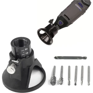 Dremel ve Benzeri Mini Avuç Taşlama Için Dik Delme Aparatı Matkap Ucu Freze Uç Seti