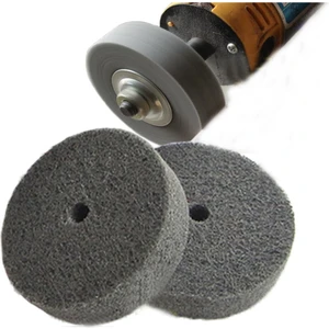 Fiber Parlatma Tekerleği Aşındırıcı Lehçe 800 Kum Metal Taşlama Polisaj Skoch Matkap Adaptörlü