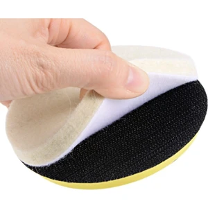 115 mm Naturel Yün Keçe Diski Cırt Taban Matkap Profesyonel Polisaj Seti M14