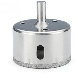 Mermer Granit Fayans Cam Yuvarlak Delme Panç Elmas Uç Yuvarlak Açma Matkap Için Karot (65 mm)