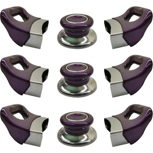 Tencere Tava Sahan Kulp ve Kapak Kulpu Yasemin Mor 3 Set