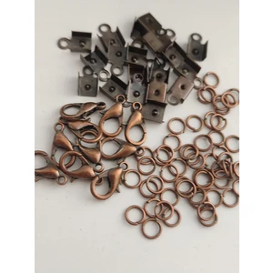 Engin TT Takı Yapımı Ana Malzemeleri Bakır Kolye Bileklik -1 (Klips-Halka-Kapama)