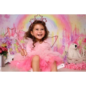 Saklı Design Saklıdesign Pembe Yıldız Taç & Asa & Kanat 3 Lü Set
