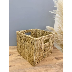 SDF DEKORASYON Hasır Kare Dekoratif Organizer Düzenleyici Sepet Orta Boy