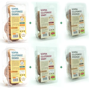 Glutensiz Fırsat Seti Ekmek + Simit + Poğaça (2'şer Paket)