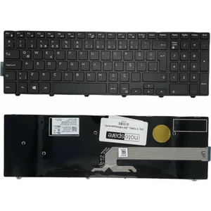 Dell ile Uyumlu Inspiron 15-3000, 15-5000, 15-3541, 15-3542 Notebook Klavye Siyah Tr