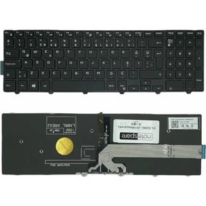Dell ile Uyumlu Inspiron 15-5559, 15-7559, 17-5748, 17-5749 Notebook Klavye Işıklı Siyah Tr