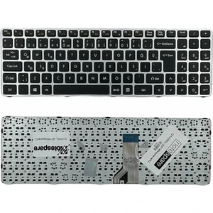 Grundig ile Uyumlu Gnb 1565 A1 I3, Gnb 1567 B1 I3, Gnb 1587 B1 I5 Notebook Klavye Gümüş Gri Tr