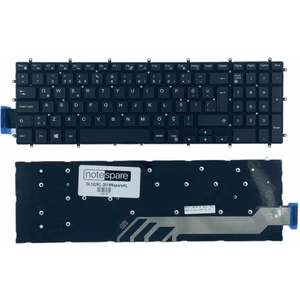 Dell ile Uyumlu Inspiron P66F 5567, P72F 5587, P72F 7577, P72F 7588 Notebook Klavye Siyah Tr