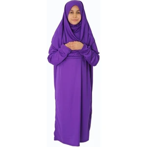 Monte Lui Kız Çocuk Tek Parça Namaz Elbisesi Gül Kurusu