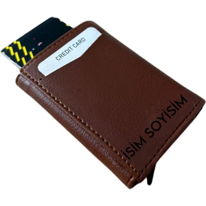 Mekanizmalı Kartlıklı Cüzdan Kişiye Özel Baskılı