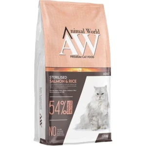 Aw Sterilised Somonlu Kısır Kedi Maması 1.5 kg