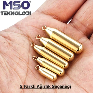 MSO Olta Balıkçılık Misina CNC Pirinç Metal Ağırlık Kurşun