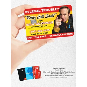 Hediyene Bak Better Call Saul Kartvizit Kredi Kartı & Akbil Sticker Kaplama