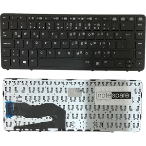 Hp ile Uyumlu Elitebook 840 G1 H5G18EA, 840 G1 H5G26EA Notebook Klavye Siyah Tr Çerçeveli