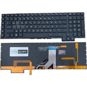Hp ile Uyumlu Omen 17-AN100 Notebook Klavye Rgb Işıklı Siyah Tr