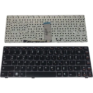 Lenovo ile Uyumlu Ideapad V370, V370A, T2TV Notebook Klavye Siyah Tr