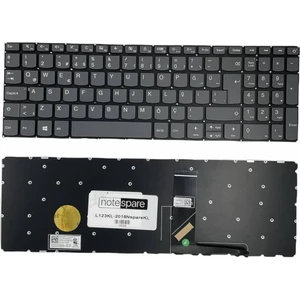 Lenovo ile Uyumlu Ideapad 320R-17ISK, 330-15ARR Klavye Füme Tr Power Tuşlu Versiyon