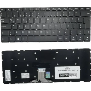 Lenovo ile Uyumlu Yoga 510-14AST, 510-14ISK, 710-14IKB, 710-14ISK Notebook Klavye Siyah Tr