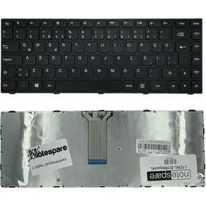 Lenovo ile Uyumlu Flex 2-14 20404, Flex 2-14 20432, Flex 2-14 80FJ Notebook Klavye Siyah Tr