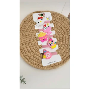 Uras Desing Yeni Kore Model 5 Li  Figürlü Lastik Toka Seti