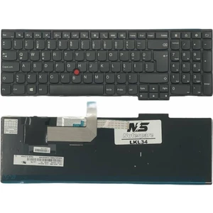 Lenovo ile Uyumlu Thinkpad E540 20C6003ATX, E540 20C6003TTX Notebook Klavye Siyah Tr