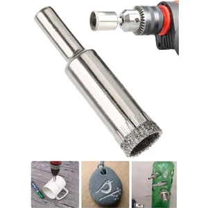 8mm Mermer Granit Fayans Cam Yuvarlak Delme Panç Elmas Uç Yuvarlak Açma Matkap Için Karot