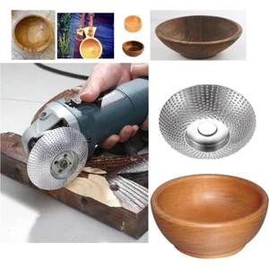 Wood Ahşap Törpü Eğe Diski 85MM Kuksa Tabak Bardak Oyma Oval Çerezlik Için Kubbeli Silindir Yapı