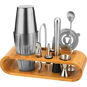 10 Parça Avantajlı Kokteyl Set Boston Shaker (750ML) (Yurt Dışından)