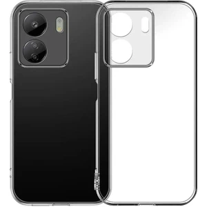 Xiaomi Poco C65 Kılıf Crystal Sert Pc Antishock Darbe Emici Kenar Şeffaf Silikon Kapak
