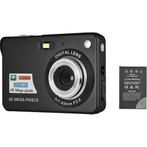 Taşınabilir 1080P Dijital Kamera Video Kamera 48MP (Yurt Dışından)