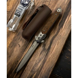 M390 Kahve Sivri Uç Deri Kılıf Hediyeli 21 cm