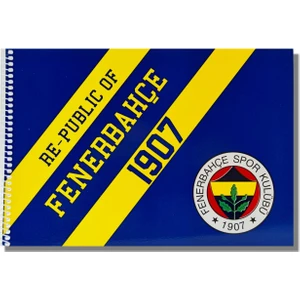 Fenerbahçe 24X34 15 Yaprak Karton Kapak Spiralli Resim Defteri (463633)