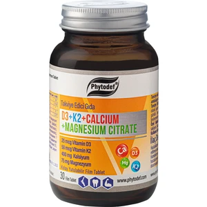 D3 + K2 + Calcium + Magnesium Citrate - 30 Film Tablet