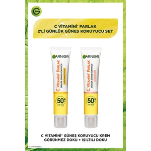 C Vitamini Parlak Günlük Güneş Koruyucu Fluid Yüz Kremleri Işıltı Doku + Görünmez Doku