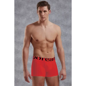 Kırmızı Erkek Modal Torbalı Normal Paça Boxer