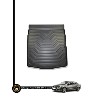 Black Gold Volkswagen Passat B7 Sedan 2011 - 2014 3D Bagaj Havuzu Araca Özel Olive Kauçuk Bagaj