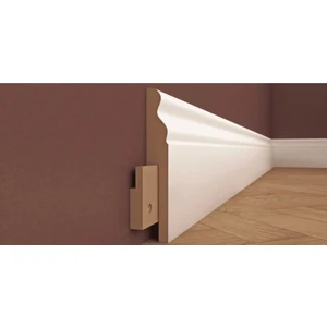 By Istanbul 8 cm Lake Saten Beyaz 25 mt Pvc Kaplama Süpürgelik B8 Galata Modeli