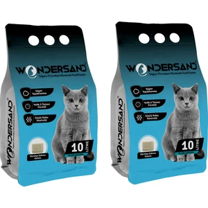 Sabun Kokulu Ince Tane Topaklanan Kedi Kumu 10 Lt x 2 Adet