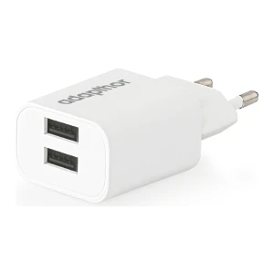 10W 5V 2.1A Çift USB Adaptör ( Kutulu ) Beyaz