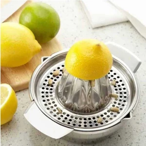 Paslanmaz Çelik Geniş Hazneli Limon Sıkacağı (Ep-Ls) Hazne Çapı : 11 cm / Hazne Derinliği : 5 cm.