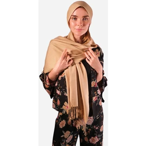 Love Rain Fashion Salsa Paşmina Şal Düz Kahverengi