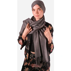 Love Rain Fashion Salsa Paşmina Şal Düz Füme