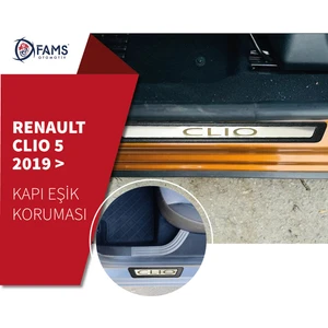 Fams Otomotiv Renault Clio 5 Krom Kapı Eşik Koruması 4 Parça 2019>